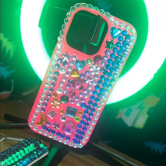 Decorative Rhinestone Phone Case - Multicolor - Picture 6 of 10